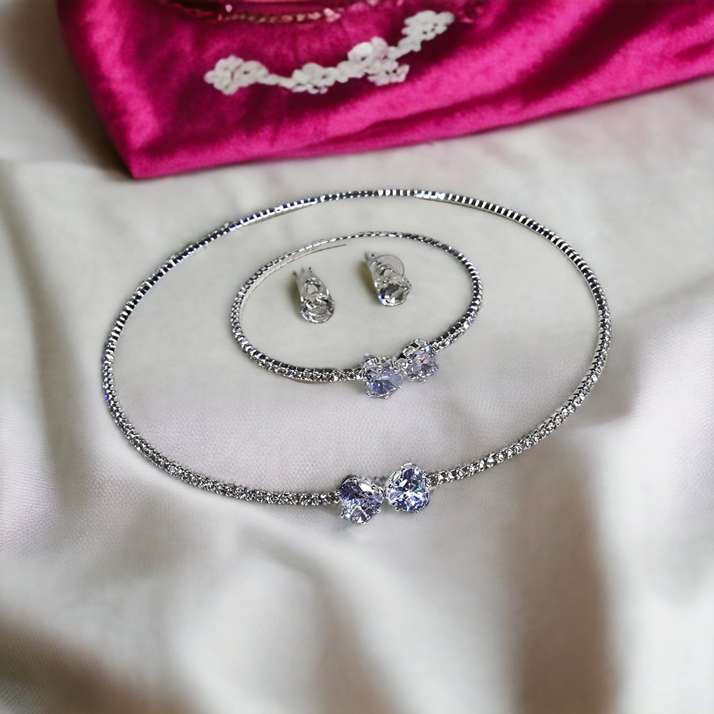 Elegant Jewelry Set Necklace & Bracelet 💎