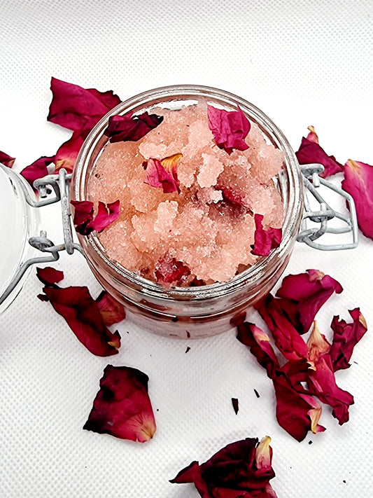 Rose Sugar Body Scrub🌹With Vitamin E&amp;Coconut Oil