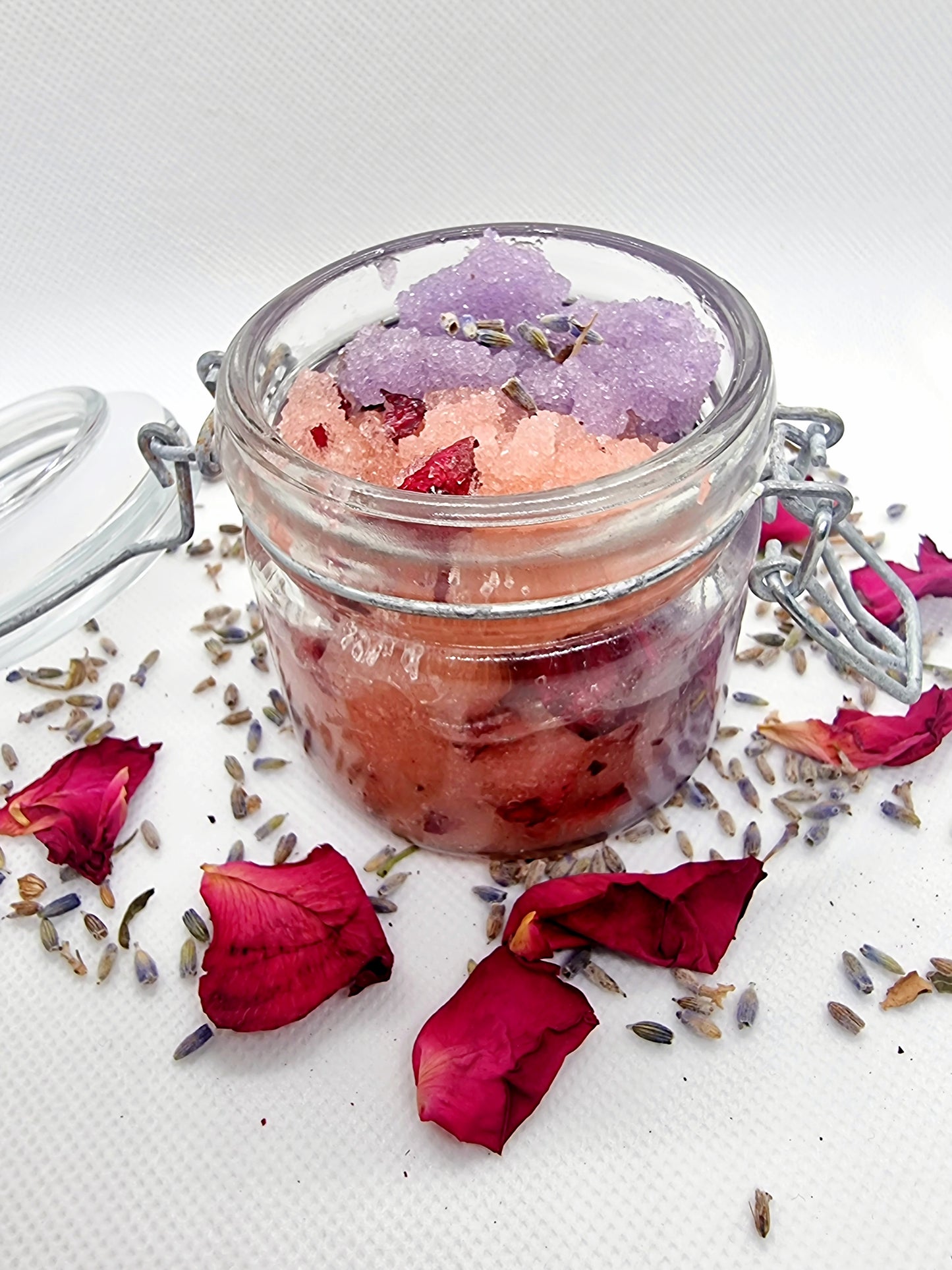 Body Scrub Lavender/Rose💜🌹With Vitamin E&amp;Coconut Oil