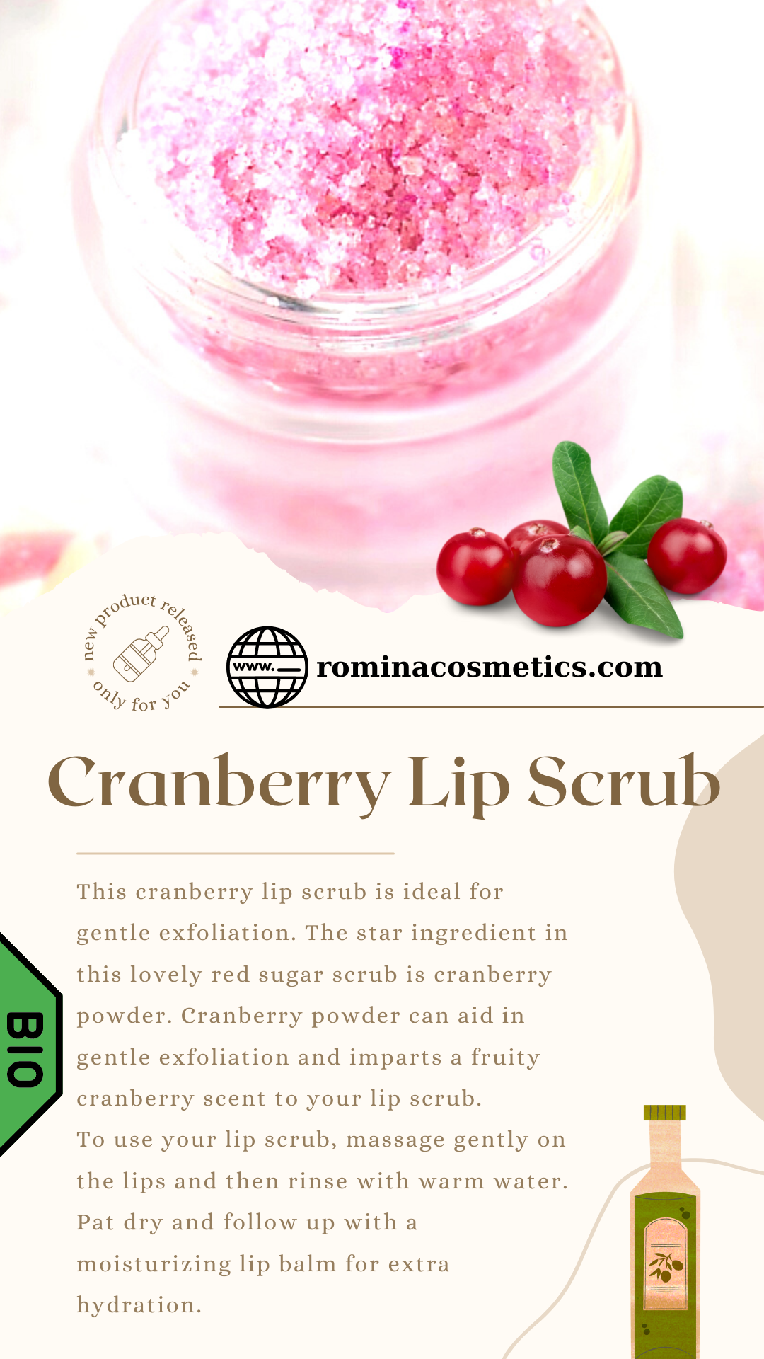 Cranberry Lip Scrub